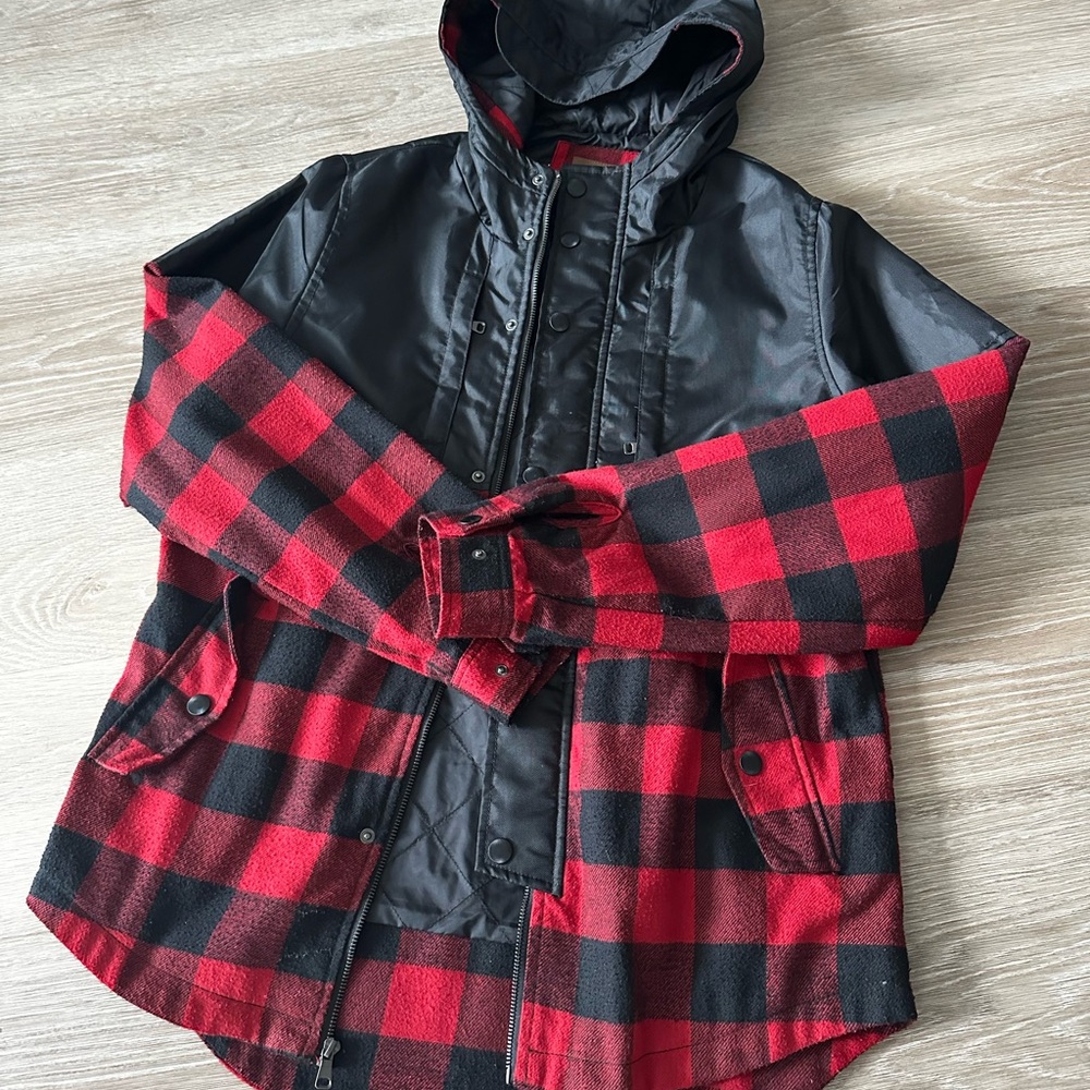 Society Red and Black Plaid Jacket